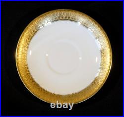 Stunning Royal Crown Derby St George Cream Soup Bowl And Saucer