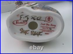 Superb 1st Quality Ltd. Edition Royal Crown Derby Irish Blue Kerry Paperweght