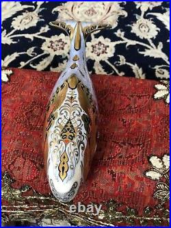 Superb Royal Crown Derby'Oceanic Whale' Exclusive Collector's Guild Paperweight