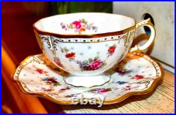 Superb Royal Crown Derby Royal Antoinette Cup & Saucer Flawless Current RRP $595