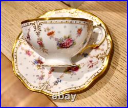 Superb Royal Crown Derby Royal Antoinette Cup & Saucer Flawless Current RRP $595