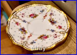 Superb Royal Crown Derby Royal Antoinette Cup & Saucer Flawless Current RRP $595