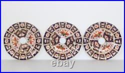 TEA SET Royal Crown Derby TRADITIONAL IMARI 2451 Six Trios & Creamer Rope Handle