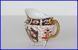 TEA SET Royal Crown Derby TRADITIONAL IMARI 2451 Six Trios & Creamer Rope Handle