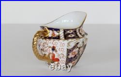 TEA SET Royal Crown Derby TRADITIONAL IMARI 2451 Six Trios & Creamer Rope Handle