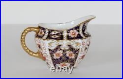 TEA SET Royal Crown Derby TRADITIONAL IMARI 2451 Six Trios & Creamer Rope Handle