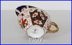 TEA SET Royal Crown Derby TRADITIONAL IMARI 2451 Six Trios & Creamer Rope Handle