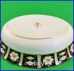 TRADITIONAL IMARI Royal Crown Derby Oval Open Vegetable Bowl NEW NEVER USED