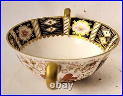 TRADITIONAL IMARI by Royal Crown Derby Cream Soup England Vintage Porcelain