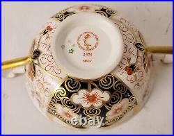 TRADITIONAL IMARI by Royal Crown Derby Cream Soup England Vintage Porcelain