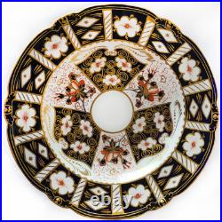 TRADITIONAL IMARI by Royal Crown Derby Footed Cake Plate Compote 9.5 diameter