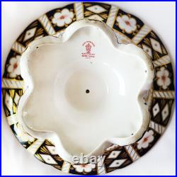 TRADITIONAL IMARI by Royal Crown Derby Footed Cake Plate Compote 9.5 diameter