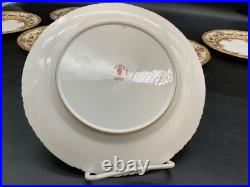 Tiffany & Co New York Royal Crown Derby England 8.5 Dinner Plate Set of 6
