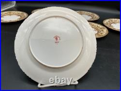 Tiffany & Co New York Royal Crown Derby England 8.5 Dinner Plate Set of 6
