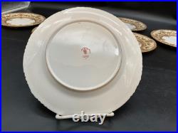 Tiffany & Co New York Royal Crown Derby England 8.5 Dinner Plate Set of 6