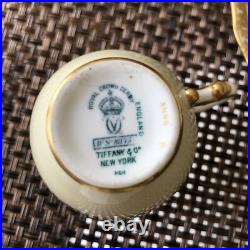 Tiffany & Co Royal Crown Derby 3448R Coffee Cup And Plate Set