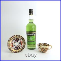 Traditional Imari (2451) Royal Crown Derby Set of 4 Flat Cups & 5 Saucers FLAWS