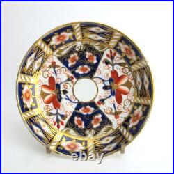 Traditional Imari (2451) Royal Crown Derby Set of 4 Flat Cups & 5 Saucers FLAWS