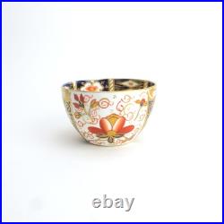 Traditional Imari (2451) Royal Crown Derby Set of 4 Flat Cups & 5 Saucers FLAWS