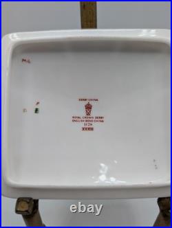 Trinket Box Royal Crown Derby Old Imari 1128 Lid Bone China Vintage 1970 England