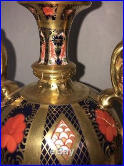 Two Royal Crown Derby Old Imari 12 Covered Urns. Yes, TWO