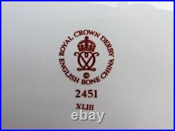 Unused vintage Royal Crown Derby 1st quality English Bone China Imari 2451 13.6