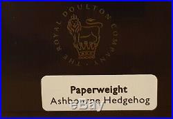 V-Rare Royal Crown Derby ASHBOURNE HEDGEHOG Paperweight Limited Edition