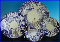 Very Fine Royal Crown Derby Mikado 4 Five Piece Place Settings 20 Pieces