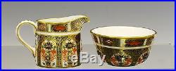Very Rare Royal Crown Derby Imari 1128 Pattern Miniature Tea Set On Tray C1982