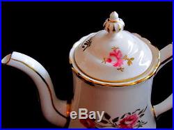 Vintage Royal Crown Derby Pinxton Roses Teapot/coffee Pot