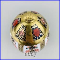 VTG Royal Crown Derby Old Imari Egg with Stand Paperweight c1992 Bone China 13.5cm