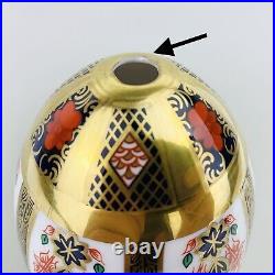 VTG Royal Crown Derby Old Imari Egg with Stand Paperweight c1992 Bone China 13.5cm