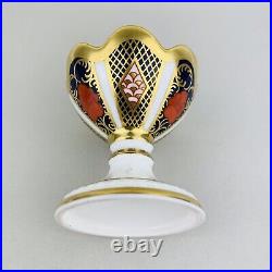 VTG Royal Crown Derby Old Imari Egg with Stand Paperweight c1992 Bone China 13.5cm