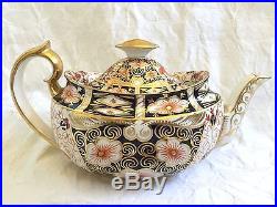 Very Fine Antique ROYAL CROWN DERBY 2451 IMARI Teapot Creamer & Sugar Tea Set