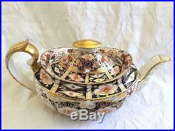 Very Fine Antique ROYAL CROWN DERBY 2451 IMARI Teapot Creamer & Sugar Tea Set