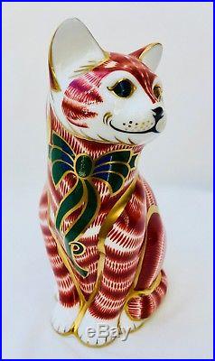 Very Rare Royal Crown Derby Sinclairs 1st Quality Cheshire Cat with Golden Eye
