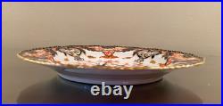 Victorian C1883 Royal Crown Derby Kings #383 Scallop Edge 8.75 Cabinet Plate
