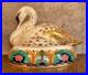 Vintage-ROYAL-CROWN-DERBY-Swan-Paperweight-22K-Gold-Gild-Lotus-Flowers-Dragonfly-01-vqcw