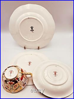 Vintage Royal Crown Derby 2451 Imari 4pc Place Setting-Tea Cup/Saucer, B&B, Salad