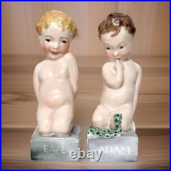 Vintage Royal Crown Derby Adam And Eve Figurine England Extremely Rare! Read