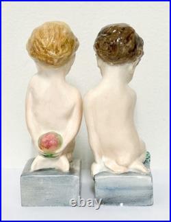 Vintage Royal Crown Derby Adam And Eve Figurine England Extremely Rare! Read