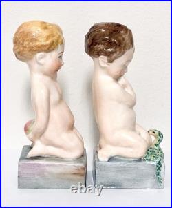 Vintage Royal Crown Derby Adam And Eve Figurine England Extremely Rare! Read