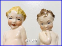 Vintage Royal Crown Derby Adam And Eve Figurine England Extremely Rare! Read