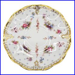 Vintage Royal Crown Derby Antoinette Fine Bone China Floral Tea Cup & Saucer