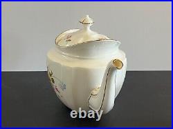 Vintage Royal Crown Derby Bone China 4 Pc Teapot Tea Set Derby Posies