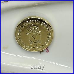 Vintage Royal Crown Derby Bone China Imari Horse Figurine Gold Stopper Mint