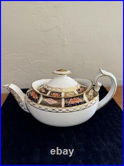 Vintage Royal Crown Derby Border Imari Teapot 1935