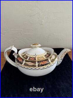 Vintage Royal Crown Derby Border Imari Teapot 1935