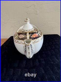 Vintage Royal Crown Derby Border Imari Teapot 1935