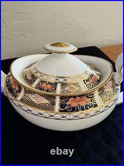 Vintage Royal Crown Derby Border Imari Teapot 1935